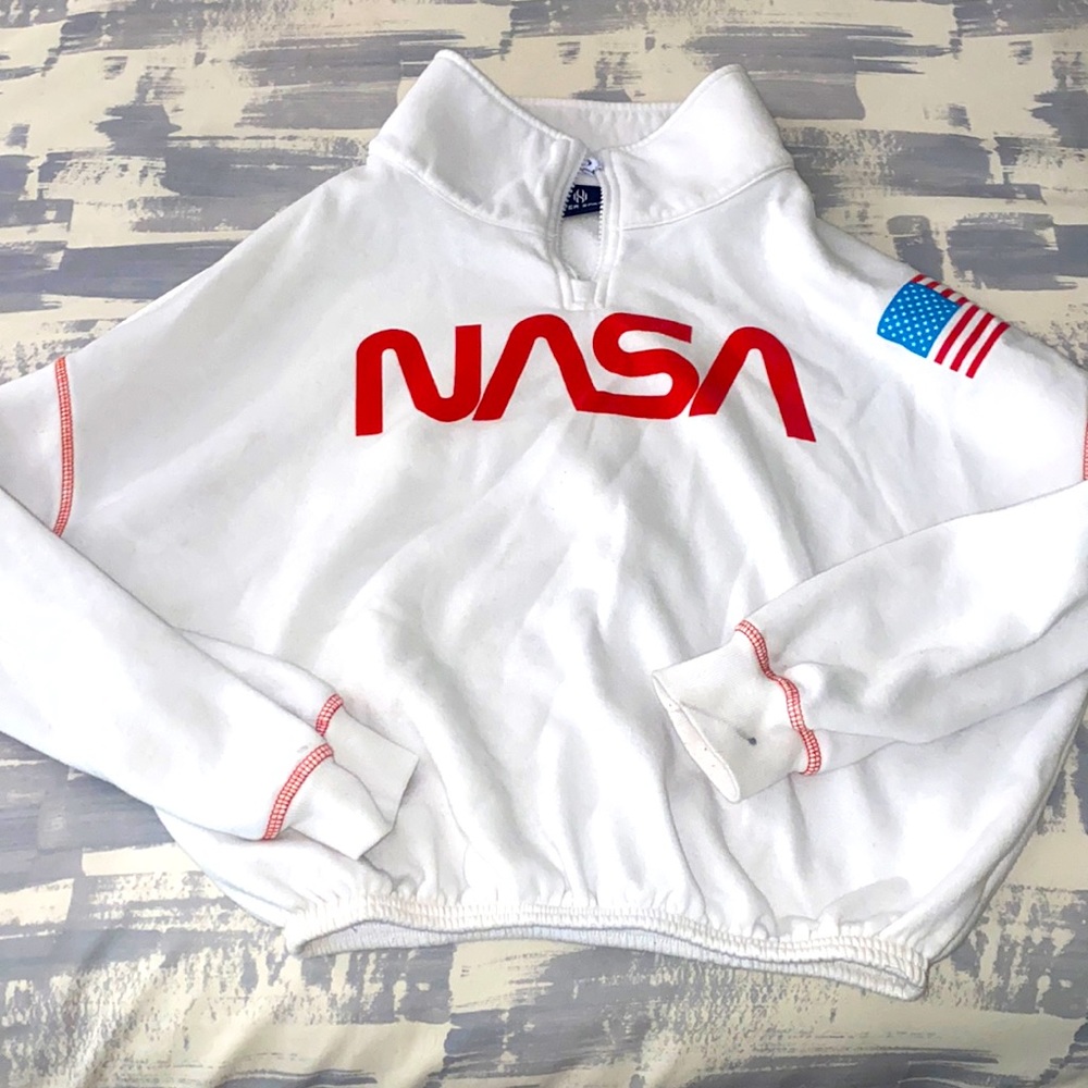 NASA cropped sweater